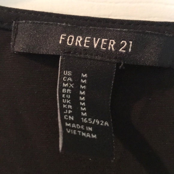 Black Forever 21 Dress Rayon Material size Medium - Picture 3 of 4